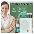 thumbnail image 2 of UHF Wireless Megaphone Teacher Loudspeaker Voice Amplifier Waist Hanging High Power Speaker U Disk Connection Black, 2 of 7