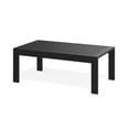 thumbnail image 4 of May in Color Outdoor Coffee Table Rectangle, Metal Patio Coffee Table for Balcony, Garden, Deck, Backyard, Black, 4 of 4