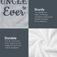 thumbnail image 5 of DAJU Custom Uncle Blanket Personalized Uncle Gifts from Niece Nephew Best Gifts for Uncle Birthday Fathers Day to My Best Uncle Super Soft Flannel Warm Throw Blanket for Couch Bed(30*40inch), 5 of 7