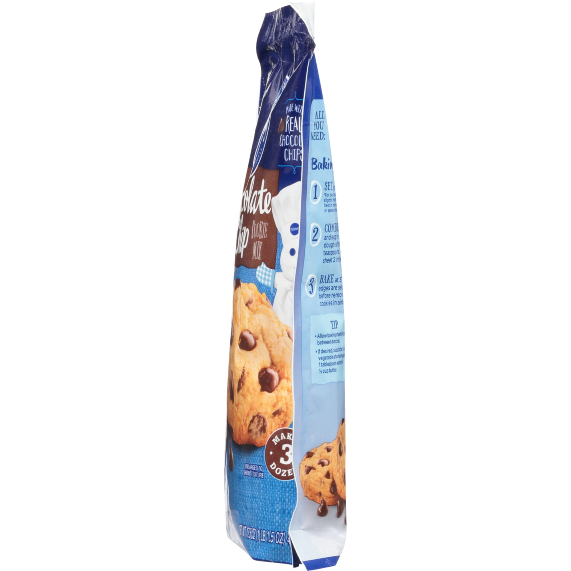 Pillsbury Chocolate Chip Cookie Mix, 17.5 oz Pouch