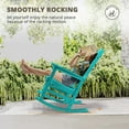 thumbnail image 3 of Dycanpo Outdoor Rocking Chair, Weather Resistant Proch Rocker for Adult, Aruba Blue, 3 of 8