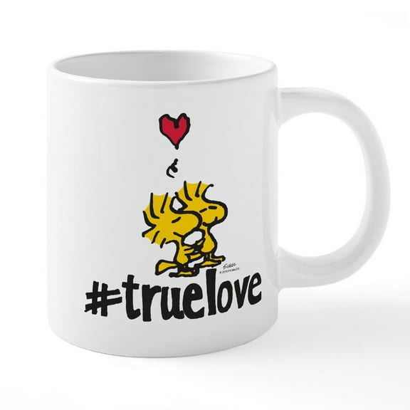 CafePress - Woodstock True Love - 20 Oz White Ceramic Mega Mug