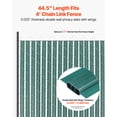 thumbnail image 2 of VEVOR Chain Link Fence Privacy Slats Double-Wall with Wings for 4' High Fence Green, 2 of 9