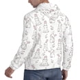 thumbnail image 6 of Haiem Bunny And Bird Patterned Men's Hoodie with Kangaroo Pocket - Ideal Pullover Sweatshirt for Daily Wear, Travel, and Home-Large, 6 of 7
