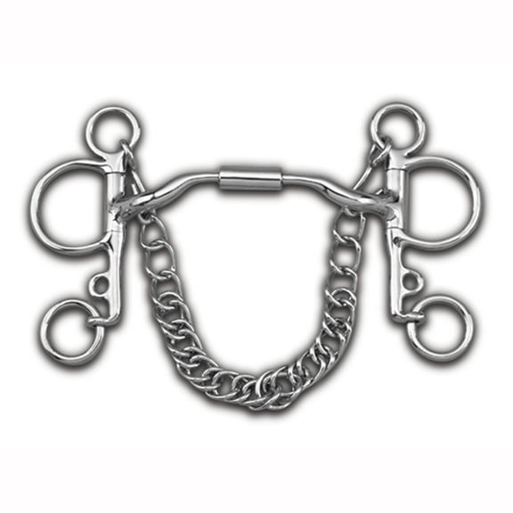 5 in Myler Horse Bit Pelham Low Port Comfort Snaffle