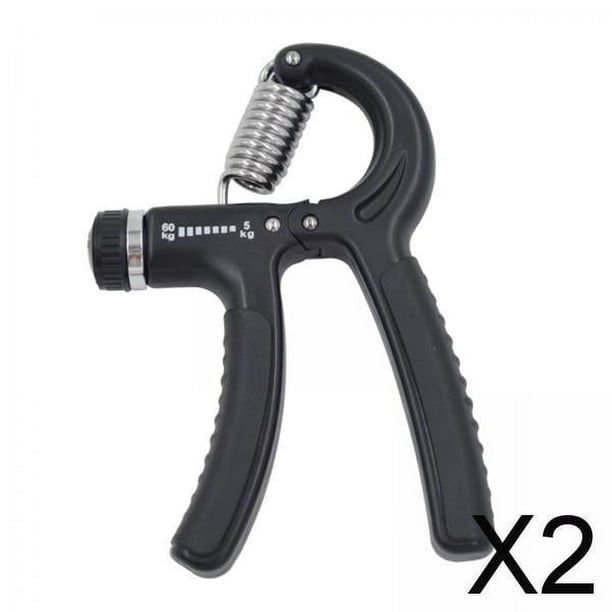 2x Entrenador de Fuerza de Agarre Ajustable, Potenciador de Mano para , Entrenador de Antebrazo Ejercitador (11 a 132 LB), Agarre de Antebrazo de 2 piezas