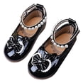 thumbnail image 4 of IUJSOY Toddler Little Girls Cute Bowknot Flats Mary Jane Princess Dress Shoes Wedding Flower Shoes, 4 of 7