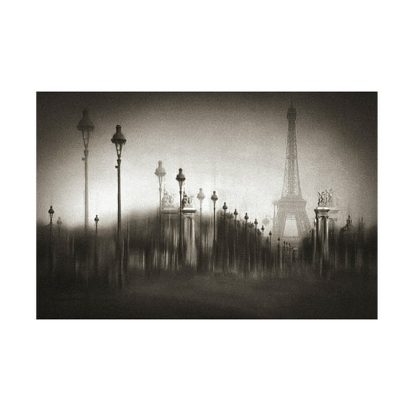 Canvas Wall Art - Orkidea W. 'Pont Alexandre Iii' Wall Art for Living Room, Bedroom, or Office Décor by Trademark Fine Art - 19 x 12 Inches