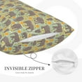thumbnail image 3 of Zufioo African bush elephant Print Double-sided Plush Pillow Cover,Decorative Pillow Protector without Pillow Core, Suitable for Sofa, Bedroom, Car-14"x20", 3 of 6
