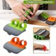 thumbnail image 2 of Pelador de frutas con dos dedos, cepillo de mano antipelado para melón, cuchillo pelador de acero inoxidable para cocina (verde), 2 uds., 2 of 5