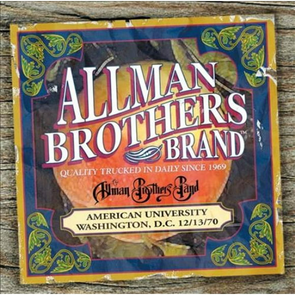 The Allman Brothers Band American University 12/13/70 CD