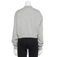 thumbnail image 2 of Nike Women's Club Fleece Crop Full Zip Jacket, Heather Grey, Large, 2 of 3