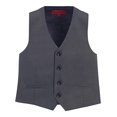 thumbnail image 2 of Gioberti Boy's 4 Button Formal Suit Vest, Charcoal, Size 7, 2 of 4