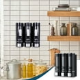 thumbnail image 6 of 3 in 1 Chamber Wall Mounted Bathroom Shower Pump Dispenser and Organizer-Holds Shampoo, Soap, Conditioner, Shower Gel, for Bathroom Kitchen Hotel,Non-Drilled Wall Distributor, 6 of 6