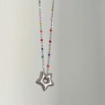 thumbnail image 3 of Gargantilla con dijes, joyería de moda para el cuello, colgante de estrella, collar para clavícula, regalo para damas --- Código de modelo 23782, 3 of 5