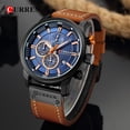 thumbnail image 6 of Curren 8291 Chronograph Watches Casual Leather Watch For Men Fashion Military Sport Mens Wristwatch Gentleman Quartz Clock - Quartz Wristwatches, 6 of 6