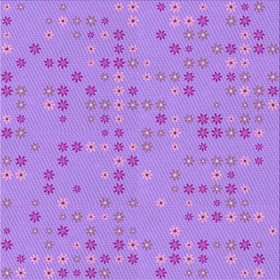 Ahgly Company Indoor Square Patterned Violet Purple Area Rugs, 7' Square