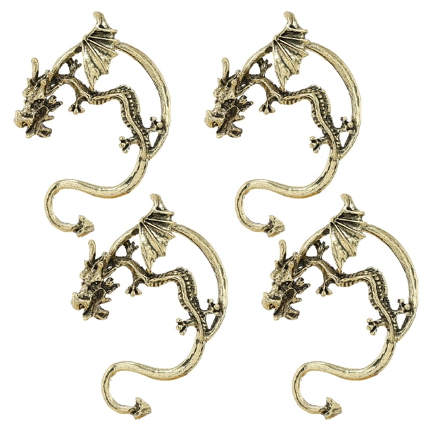 Qarigey 4 unids/set hombres mujeres Retro gótico oreja Clip Wrap Stud pendiente joyería Ropa, zapatos y accesorios Miscelánea Bronce