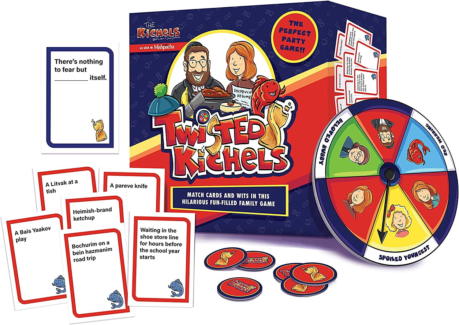 Mitzvah Family Twisted Kichels Cardstock Board Game