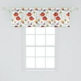 thumbnail image 2 of Ambesonne Nature Window Valance, Swirled Flowers Flamingo, 42" x 18", Multicolor, 2 of 3