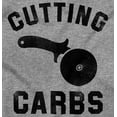 thumbnail image 2 of Cutting Carbs Pizza Cutter Foodie Men's Graphic T Shirt Tees Brisco Brands L, 2 of 4