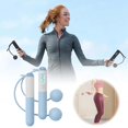thumbnail image 2 of TIELUTT With Counter ( With/Without Rope) Skipping Relativelk for Adults Weighted with Counter Yoga and Strap Set Rectangle Bolster Yoga Yoga Mat and And Blanket Yoga Props Set Large Yoga Blanket, 2 of 8