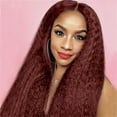 thumbnail image 5 of YSGFHGJW Human Hair Wig,Women's Synthetic Natural Overstuffed Long Wig Various Colors Available Daily Wear Party And Cosplay Soft Wig,Red, 5 of 6