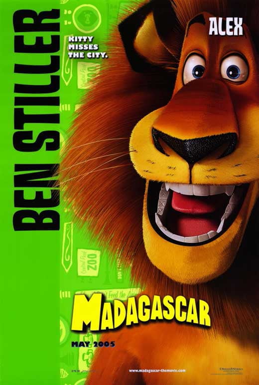 Madagascar movie POSTER (Style A) (11" x 17") (2005)