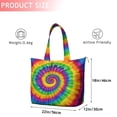 thumbnail image 4 of Rainbow Tie Dye Mandala Pattern Travel Tote Bags for Women Carry On,Large Weekender Bags for Women Travel,Multi Functional Duffle Bag for Work,Shopping,Sports, 4 of 5