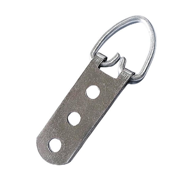 Goodhd D-Ring Picture Hangers Kit With Screws 10/50 Pieces Frames Hanger Hooks 2/3Hole-2 Holes 10Pcs
