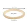 thumbnail image 2 of LAMIRO 10pcs Wood Bangle Bracelets Unfinished Natural Round Wooden Ring for DIY Craft Project Making, 2 of 4