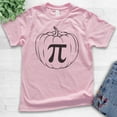 thumbnail image 2 of Kids Pumpkin Pi T-shirt, Youth Kids Boy Girl T-Shirt, Pumpkin Shirt, Pumpkin Pie Thanksgiving Shirt, Halloween, Light Pink, Large, 2 of 4