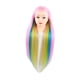 thumbnail image 4 of Cabeza de maniquí, cabeza de muñeca para entrenamiento, peluquería, práctica de peinado, maniquí, cabeza de muñeca de cosmetología para entrenamiento rosa, 4 of 10