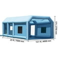 thumbnail image 5 of VEVOR Inflatable Paint Booth, 23 x 13.1 x 9 ft Inflatable Spray Booth, with 750W+480W Powerful Blowers and Air Filter System, Large Motorcycle, Portable Car Paint Booth for Small Truck, Midsize SUV, 5 of 9