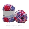 thumbnail image 2 of Crochet Yarn Multi-Colored Sweater Scarf Gloves Baby Garment Bundle Accessories DIY Gifts Comfortable Skeins Set Threads 4-Ply 05blue and red, 2 of 5
