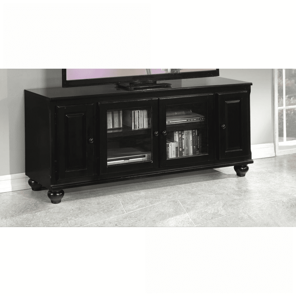 TV Furniture | Modern Black TV Stand with Storage | Fits 59” TVs | Black | TV Size Ranges 50-59 inches