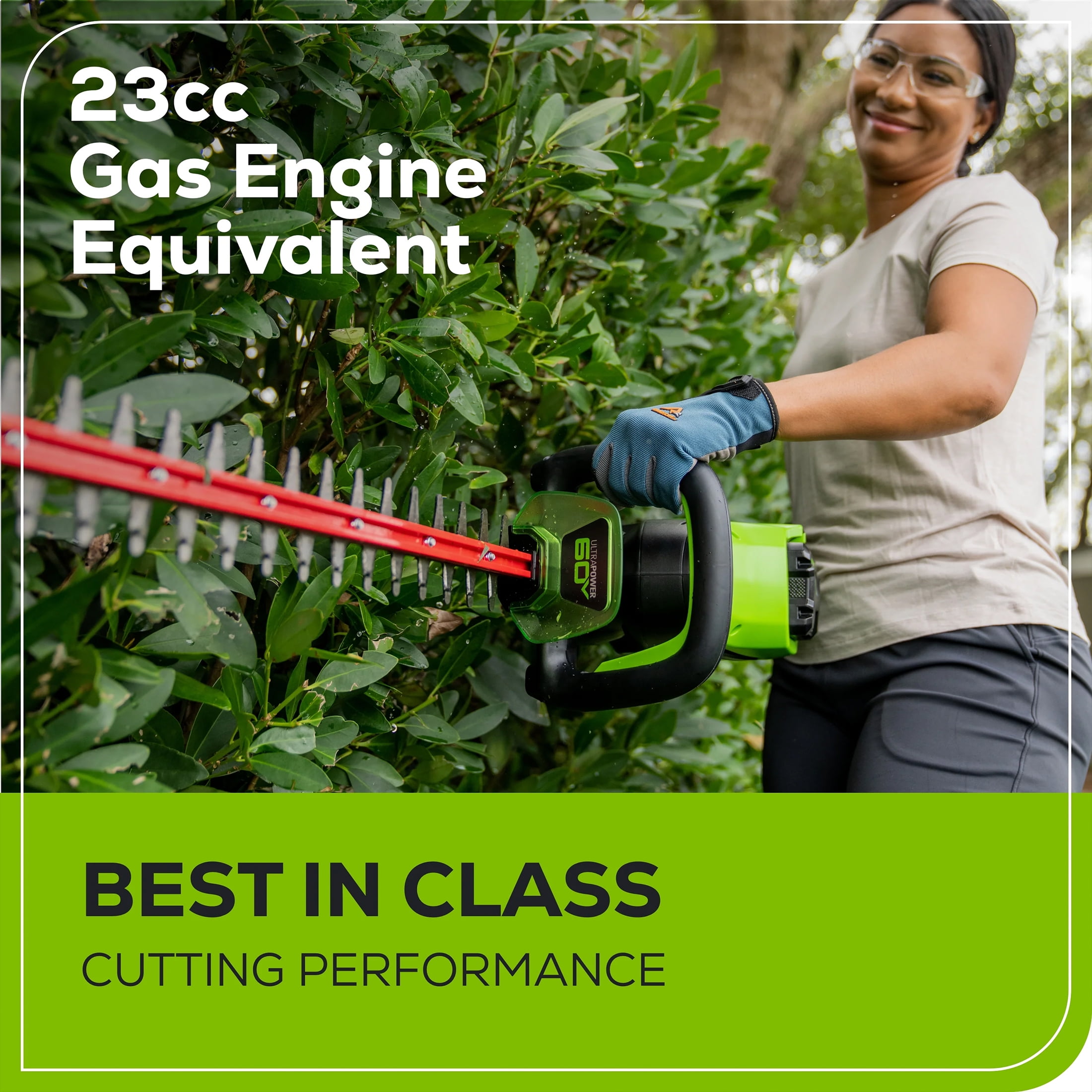 Greenworks 60V 26" Cordless Battery Hedge Trimmer with 2.0Ah Battery & Charger 2212002