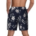 thumbnail image 4 of Uemuo Retro Flower Pattern Mens Swim Trunks Quick Dry Board Shorts with Mesh Lining, Stretch Beach Shorts Quick Dry No-Chafing Board Shorts-Small, 4 of 9