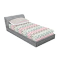 thumbnail image 2 of Ambesonne Vintage Fitted Sheet & Pillow Sham Set, Modern Abstract Forms, Twin, Multicolor, 2 of 2