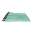 thumbnail image 2 of Ahgly Company Indoor Rectangle Abstract Light Blue Modern Area Rugs, 2' x 5', 2 of 4