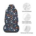 thumbnail image 4 of Picia Ball Sports Print Waterproof Sweating Car Seat Cover for Post Gym Workout, Running, Beach and Hiking, Universal Fit Anti-Slip Bucket Seat Protector, 4 of 5