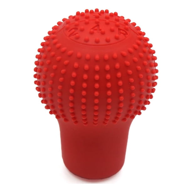 Cubierta Funda Protectora Pomo de La Palanca de Color Rojo Suave de Silicona Antideslizante Coche Manual del Cambio Pomo de Engranaje