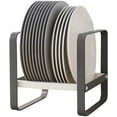 thumbnail image 1 of Plate Holder Dish Organizer Rack  Metal Non Slip Stand Display Bowl Dish Organizer Racks for Kitchen Counter Cupboard and Cabinet Corner, 1 of 7