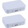 thumbnail image 1 of Lot de 2 Étui Portable pour Fil Dentaire avec Miroir, Petit Porte-Pique-Fil Dentaire Boîte à Piques Réutilisable Distributeur de Fil pour Accessoires de Sac de Voyage (Blanc), 1 of 7