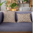 thumbnail image 2 of Plutus 20" x 30" Angles Abstract Luxury Throw Pillow in Brown and Beige, 2 of 8