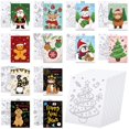 thumbnail image 1 of Anseal Paquete de 12 Lienzos Navideños Pre-Dibujados de 5"x7", 1 of 6