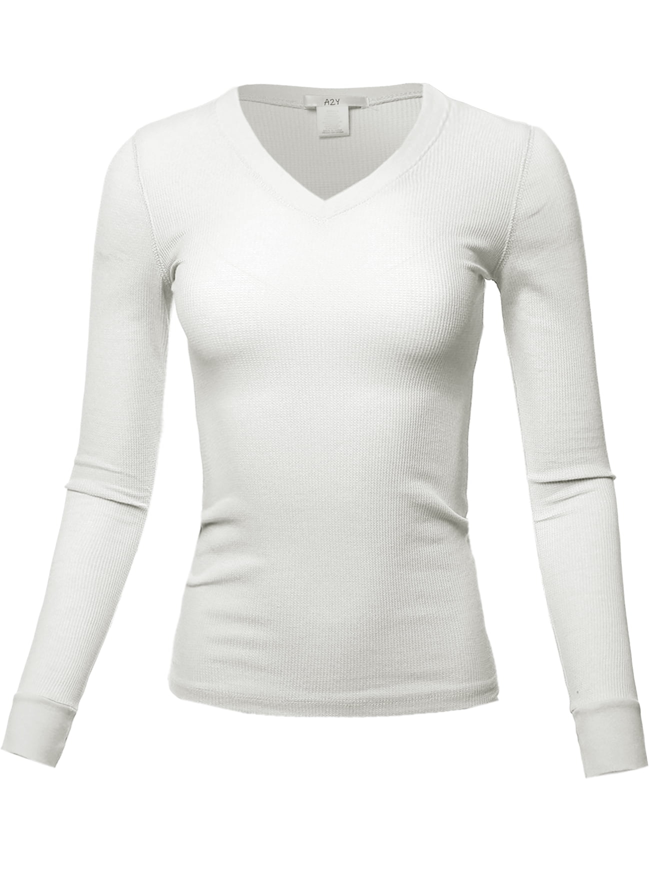 white womens thermal top