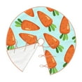 thumbnail image 2 of Daiia Cartoon Carrot Drawing Merry Christmas Tree Skirt , Xmas Large Lace-up Tree Skirt, Santa Snowflakes Rustic Home Decorations New Year Party Farmhouse Decor-36", 2 of 7