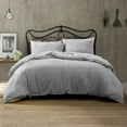 thumbnail image 1 of Brielle Callan 100% Cotton Texture Printed Comforter Set, Grey, Twin/Twin XL, 1 of 4