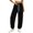 Black, variant on Jogger Sweatpants for Women Elastic Drawstring High Waisted Pants Soft Loose Streetwear Casual Jogging Pants with Pockets